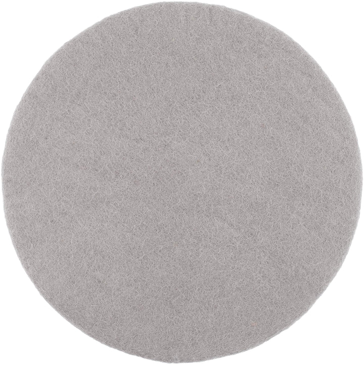 myfelt Flache Filz-Sitzauflage/Stuhlauflage - Luis - rund, 36 cm, Grau, Grau