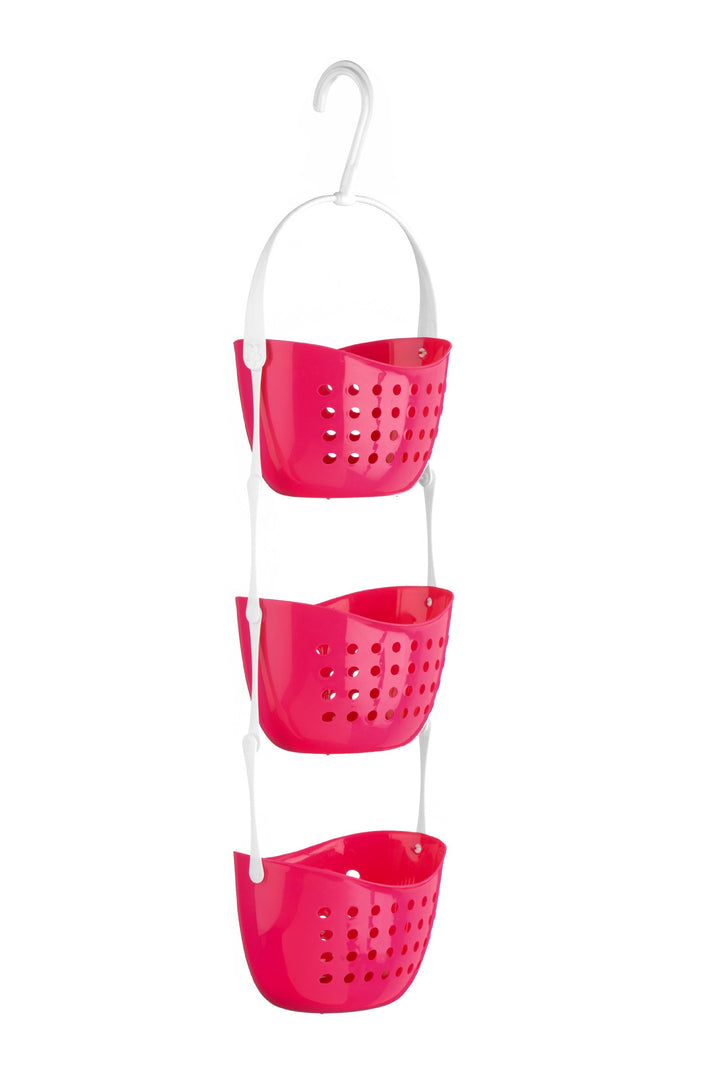 Premier Housewares 1601487 3-Tier Dusche Caddy, pink