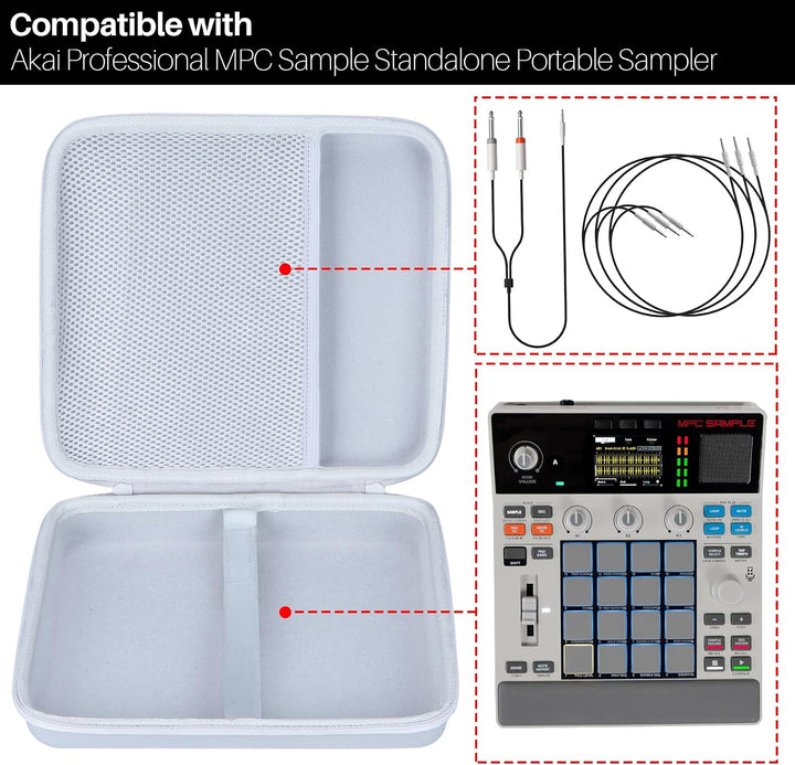 Lebakort Hart Schutz Hülle Etui Tasche für Akai Professional MPC Sample Standalone Portable Sampler,