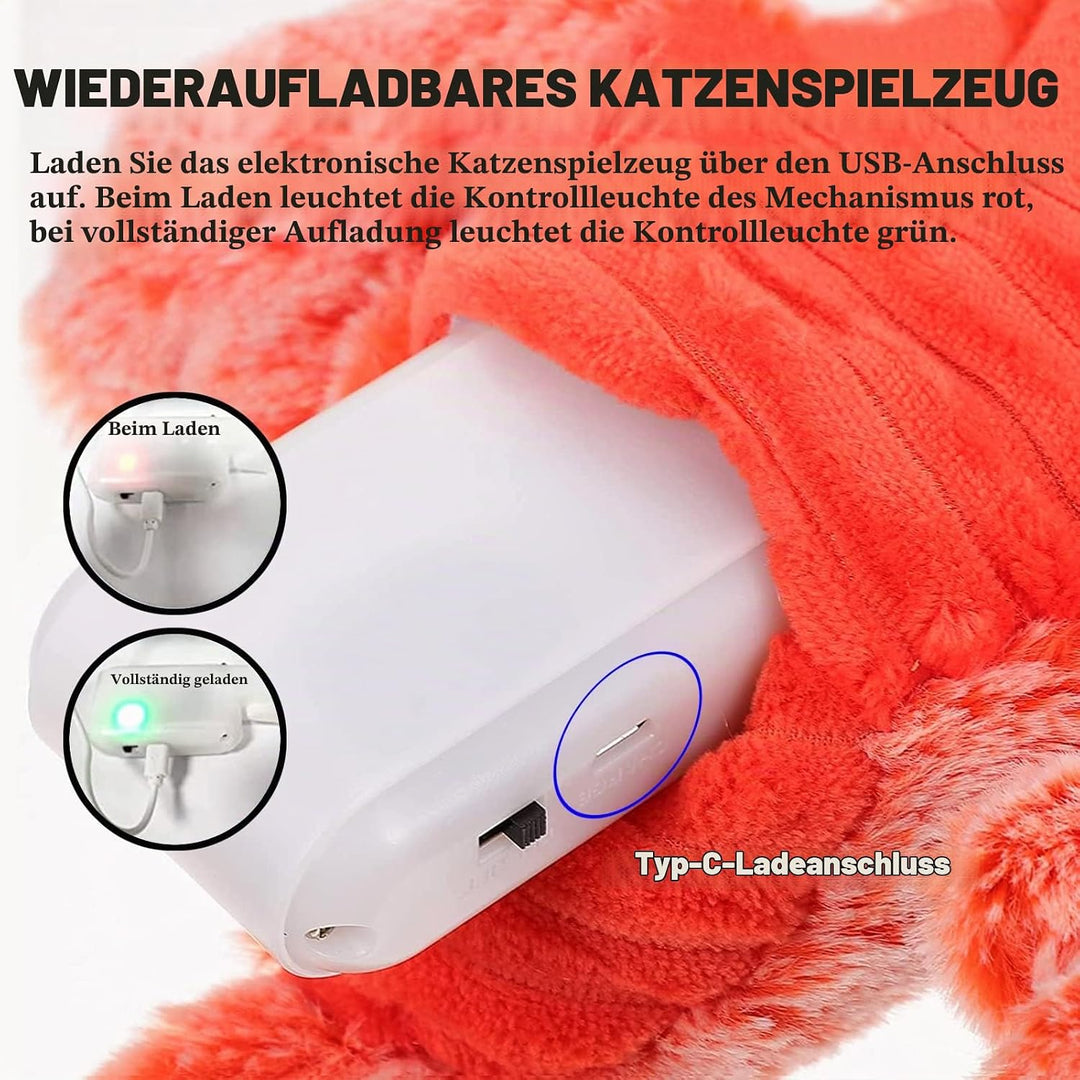 SLE Interaktive Beweglicher Hummer Spielzeug für Katzen, Bewegung aktiviert bewegende Katze Spielzeu