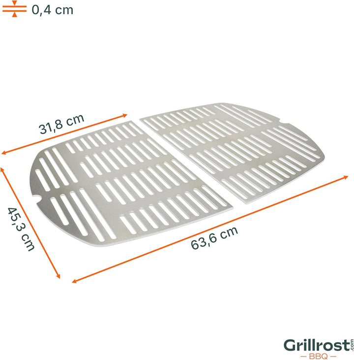 Grillrost.com Das Original Edelstahl INOX Grillroste für die Weber Q300/3000 Baureihe | spülmaschine