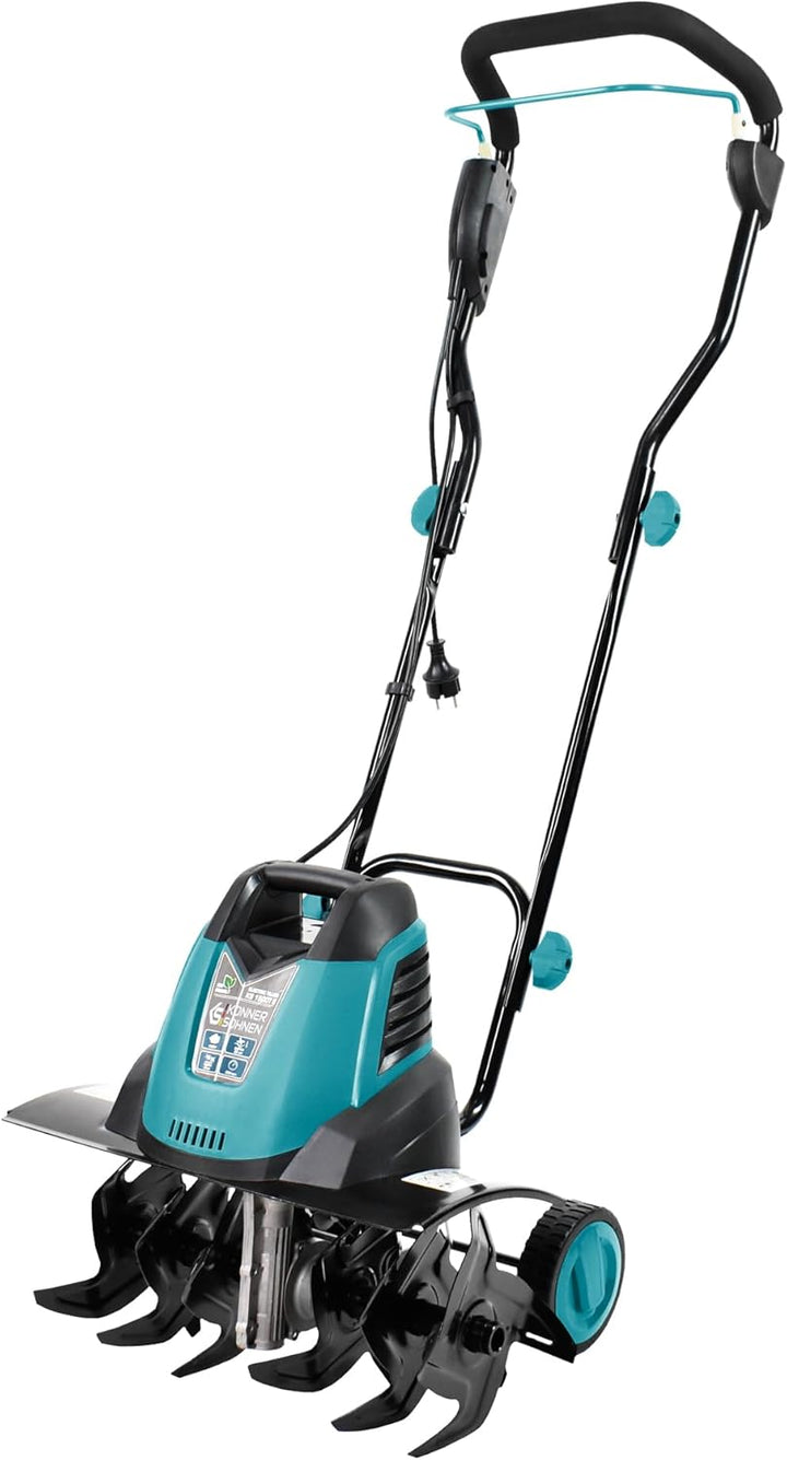 Könner & Söhnen KS 1500 T E Elektro-Bodenhacke, 23 cm Stahl Fräsen, 40 cm Arbeitsbreite, 23 cm Arbei