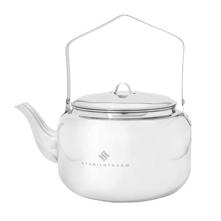 STABILOTHERM Edelstahl Outdoor-Kaffeekessel 4 Liter I ideal für Lagerfeuer & Grill – Teekessel Wasse