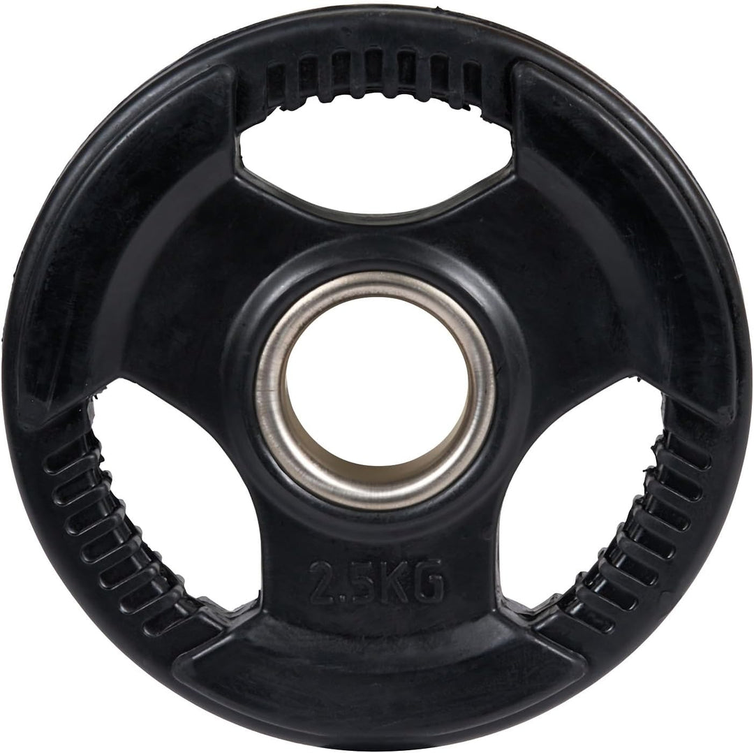 Sport-Thieme Wettkampf-Hantelscheiben Gummiert | 50 mm | 5kg - 25kg | Gusseisen | Mit Griffmulden |