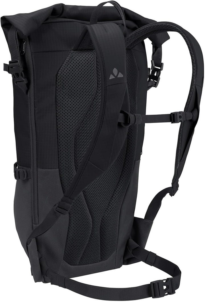 VAUDE Cityrucksack CityGo II 23 Liter, wasserdicht &amp; leicht – Schwarz Schwarz Einheitsgrösse, Schwar