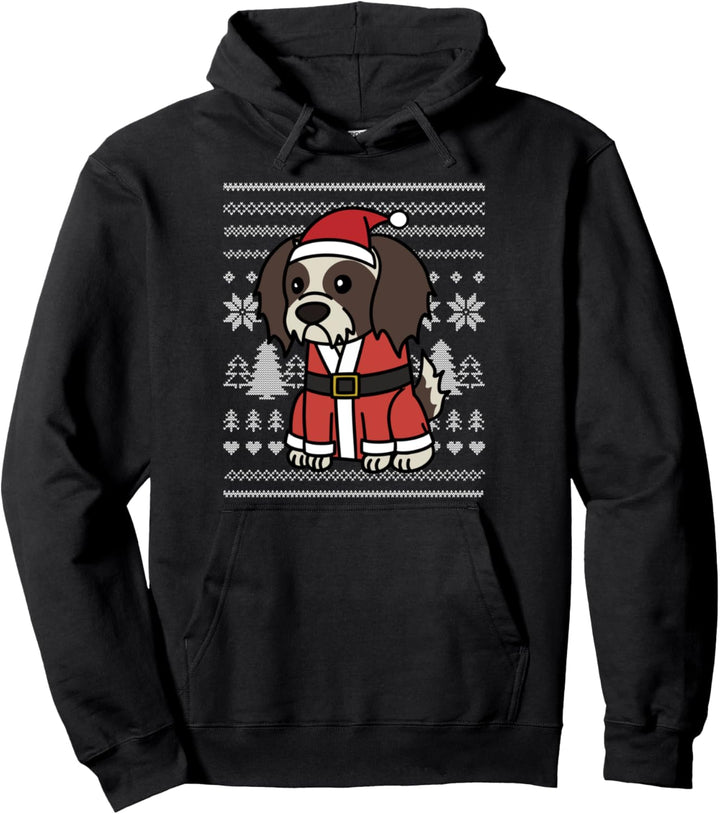 Cartoon Shih Tzu Lustiger Hund Weihnachten Geschenk Pullover Hoodie