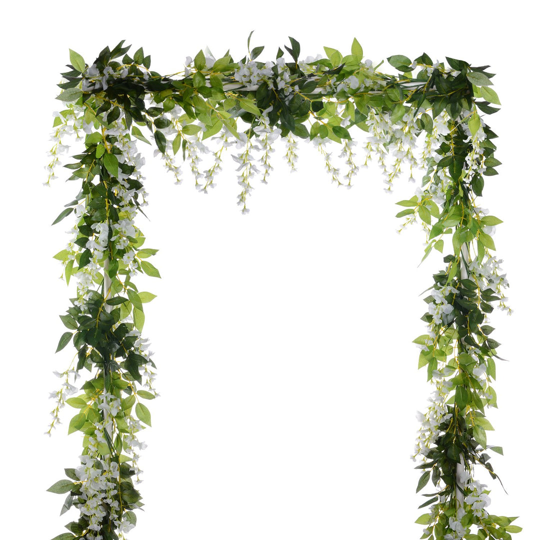 Künstliche Blumen aus Seide, von Garland-Dearhouse, künstlicher Blauregen aus Reben-Rattan-Seide, hä
