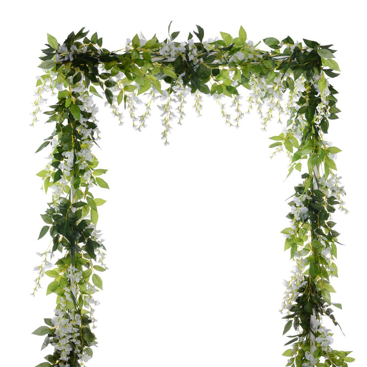 Künstliche Blumen aus Seide, von Garland-Dearhouse, künstlicher Blauregen aus Reben-Rattan-Seide, hä