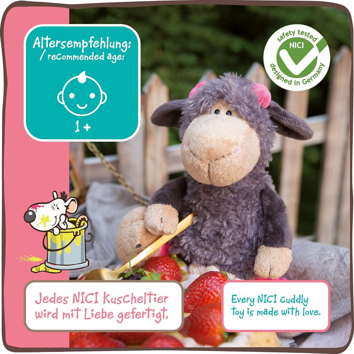 NICI Kuscheltier Schaf Jolly Lucy stehend 25 cm I Plüschtier für Mädchen, Jungen & Babys I Flauschig