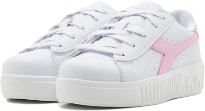 Diadora Damenschuhe Turnschuhe aus weissem und rosa Leder 101.177376.01.C2025 28 EU D0107 White Meta