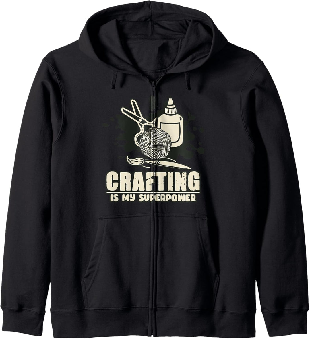 Funny Crafting Is My Superpower - Bastler Humor Kapuzenjacke