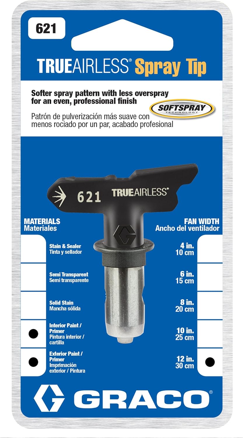 Graco TRU621 TrueAirless 621 Sprühspitze schwarz / silberfarben 621 Sprühspitze, schwarz / silberfar