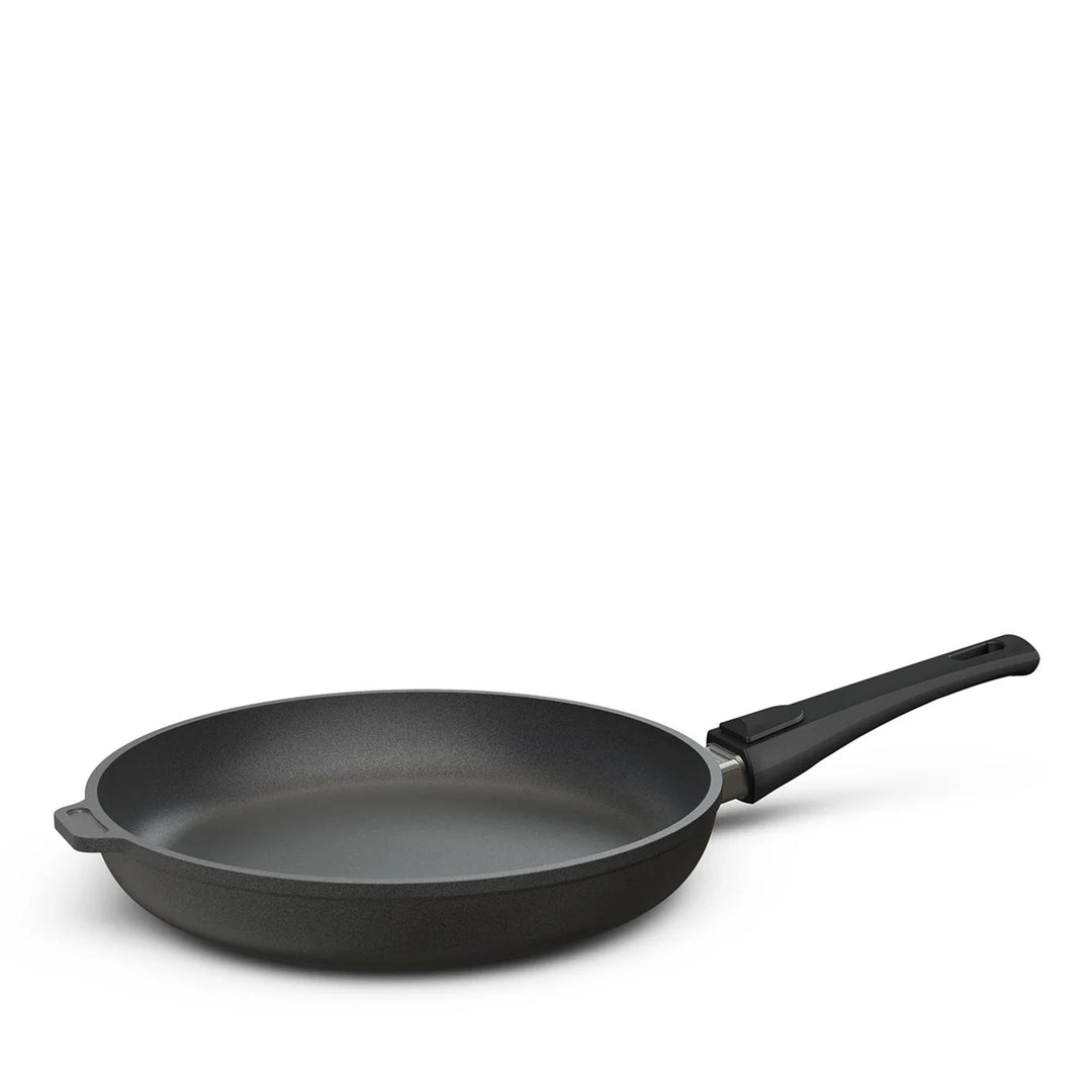 Hoffmann Aluguss Bratpfanne 24cm beschichtet I Abnehmbarer Griff Induktion ohne Glasdeckel Ohne Glas