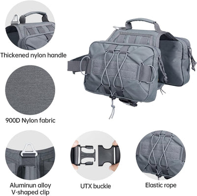 EXCELLENT ELITE SPANKER Service Jagd Hund Rucksack Rucksack Hundegeschirr Satteltasche Hunderucksack