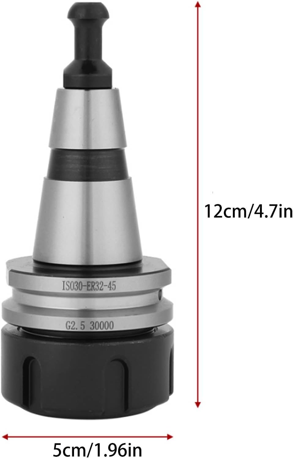 ISO30 ER32 Balance Collet Chuck Edelstahl G2.5 30000RPM CNC Drehwerkzeug Werkzeughalter Silber und S