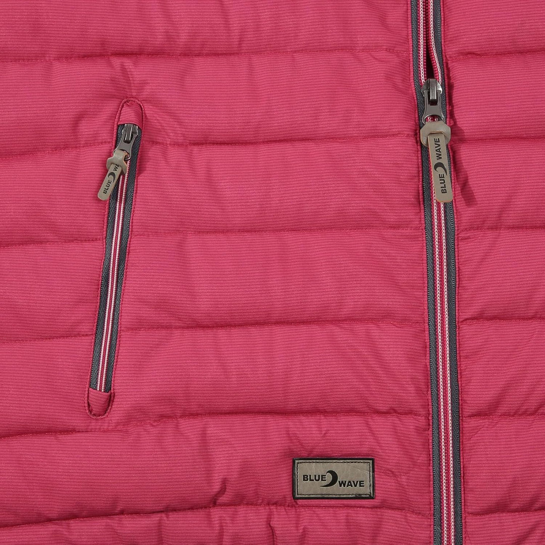 Blue Wave Damen Steppjacke Irina - Jacke gesteppt mit abnehmbarer Kapuze 36 Rosa, 36 Rosa