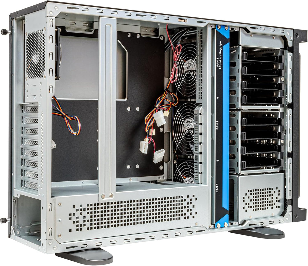 UNYKAch 4U Rack Chassis WS-SR630 4U Dual Form Workstation & IDC | Aluminiumgriffe, Kompatibilität mi