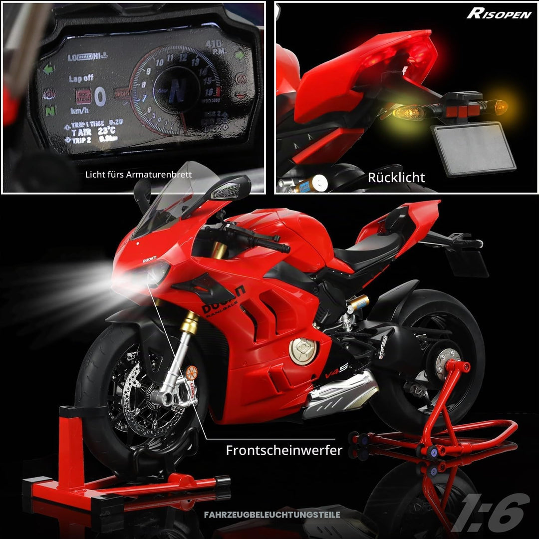1:6 Motorradmodell Mi044-rot, Mi044-rot