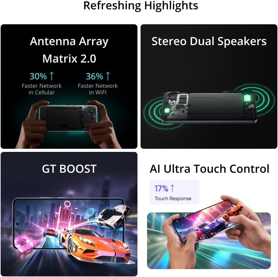 realme 14T 5G Smartphone 8+256GB, Dimensity 6300 5G Chipsatz, 6000mAh Titan Battery, 45W Fast Charge