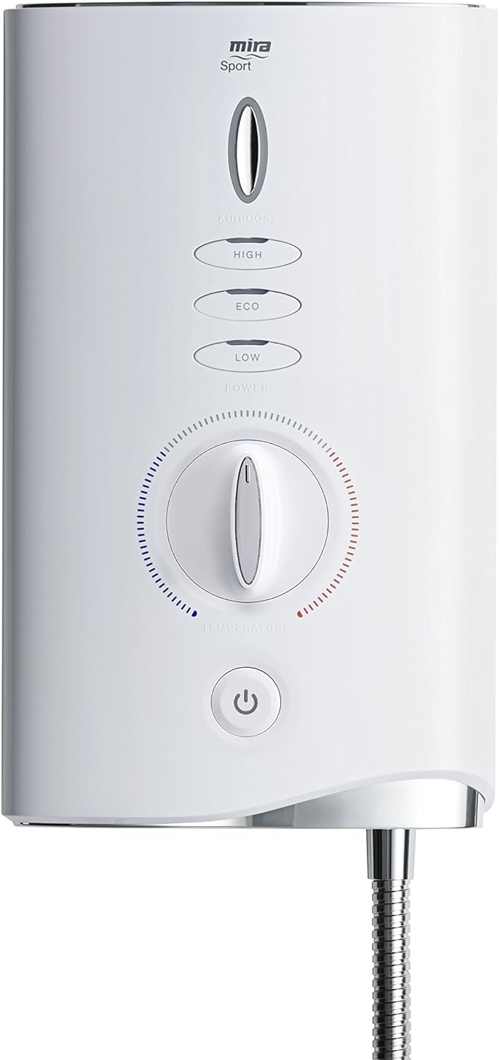 Mira Showers 1.1746.007 Sport Max Elektrodusche, 9 kW, 1.1746.008 10.8W 10.8 kW Weiss / Chrom, 10.8