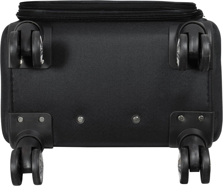 Weichgepäck grosser Reisekoffer Maribor 78cm 99 Liter 4 Rollen Zahlenschloss Schwarz