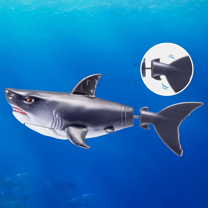 Robo Alive Wasseraktivierter Hai 2er-Pack (Grau) von ZURU – Realistisches schwimmendes Roboter-Bades