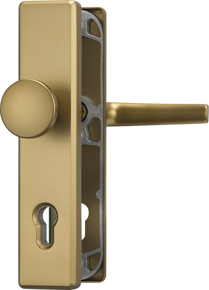 ABUS Tür-Schutzbeschlag HLS214 F4 08302 Wechselgarnitur F4 Bronze, Wechselgarnitur F4 Bronze