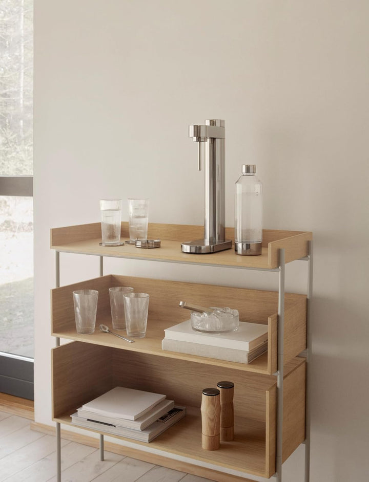 Stelton Brus Wassersprudler mit flasche, Premium Carbonator für Wasser mit CO2 - Einstellbare Sprude