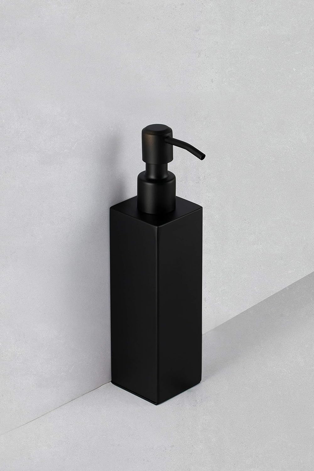 Ambrosya - Freistehender Seifenspender aus Edelstahl in Schwarz - Bad Badezimmer Halter Halterung Se