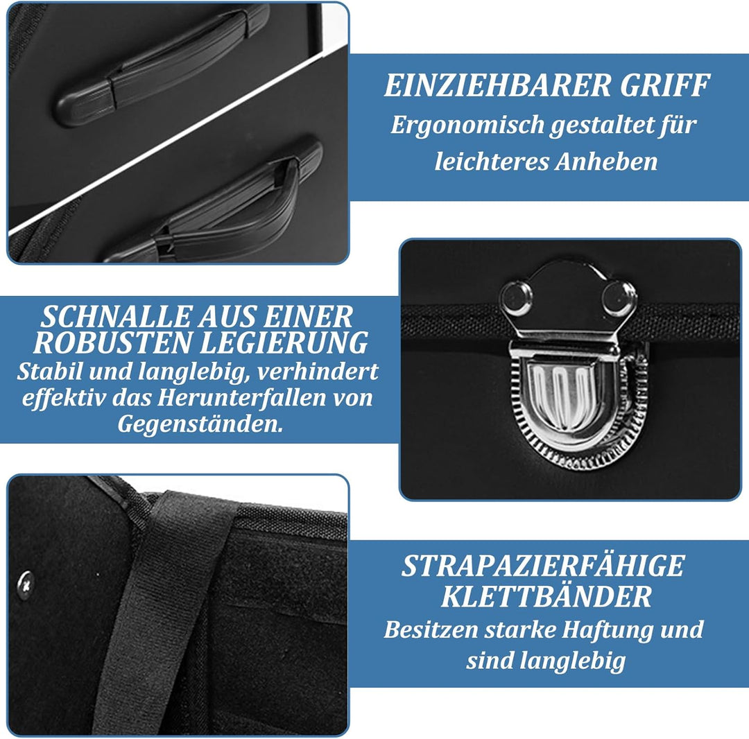 Auto Kofferraum Organizer, Auto Tasche Kofferraum mit Deckel, Klappbarer Kofferraumtasche SUV Limous