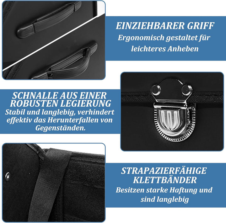 Auto Kofferraum Organizer, Auto Tasche Kofferraum mit Deckel, Klappbarer Kofferraumtasche SUV Limous