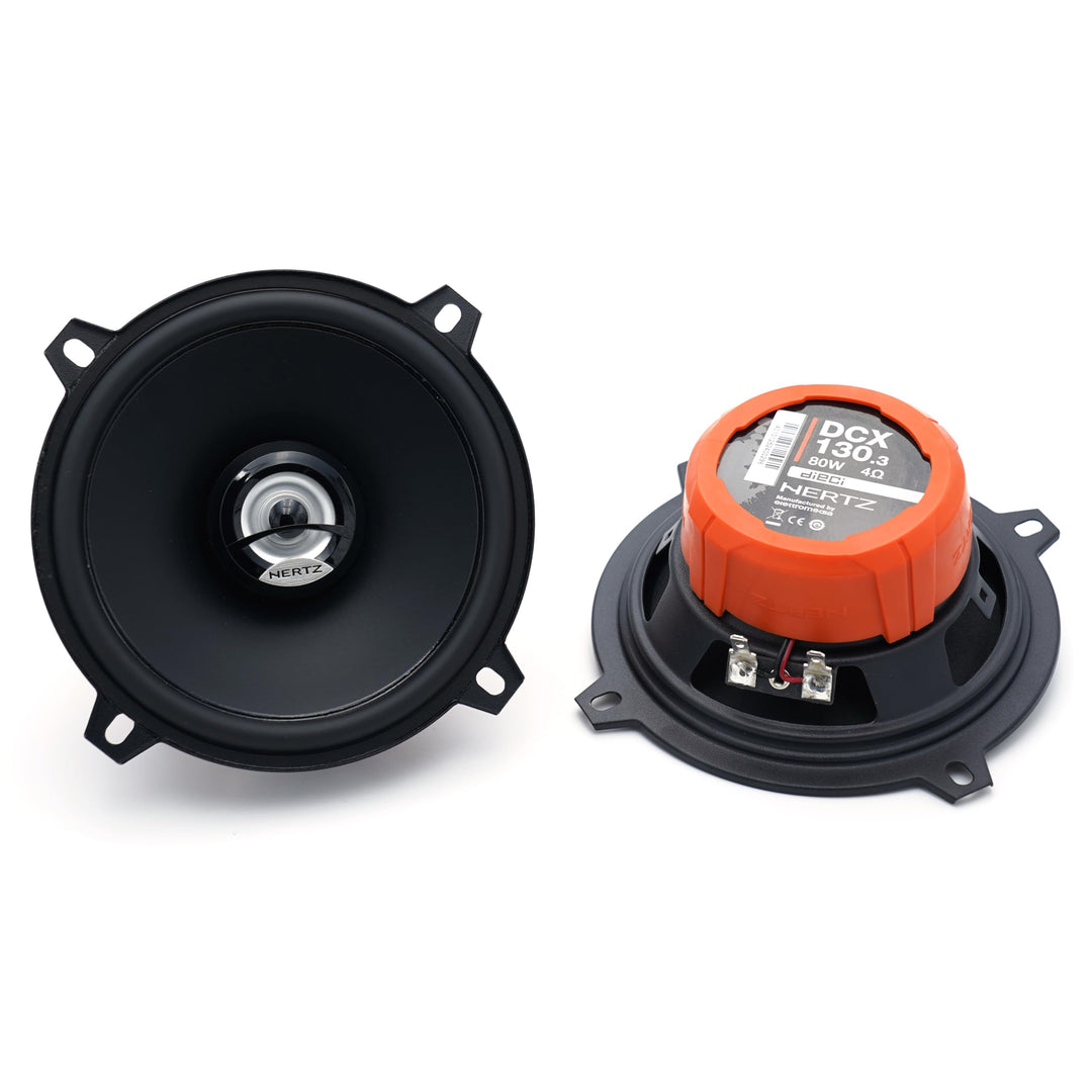 Hertz DCX 130.3 – Koaxiallautsprecher 13cm 2-Wege, 80W max, 4Ohm, 93dB, Papierkonus, PEI-Hochtöner,