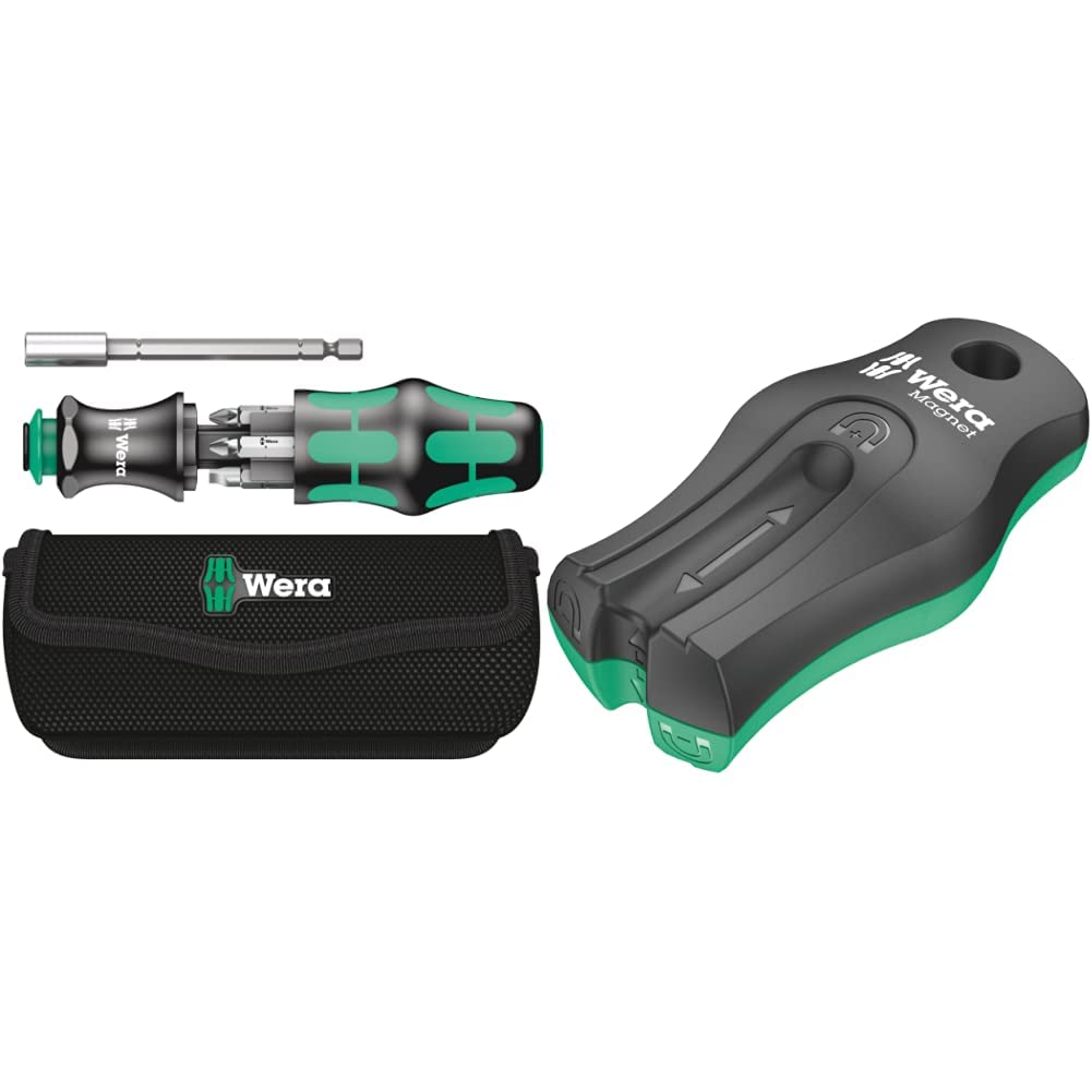 Wera Kraftform Kompakt 28 mit Tasche, 7-teilig, Wera 05134491001 &amp; 05033404001 9500 Magnet SB, Magne