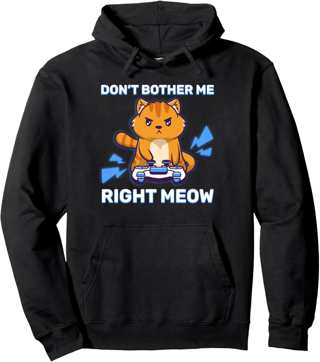 Stören Sie mich nicht richtig Meow Gaming Kawaii Gamer Anime Pullover Hoodie