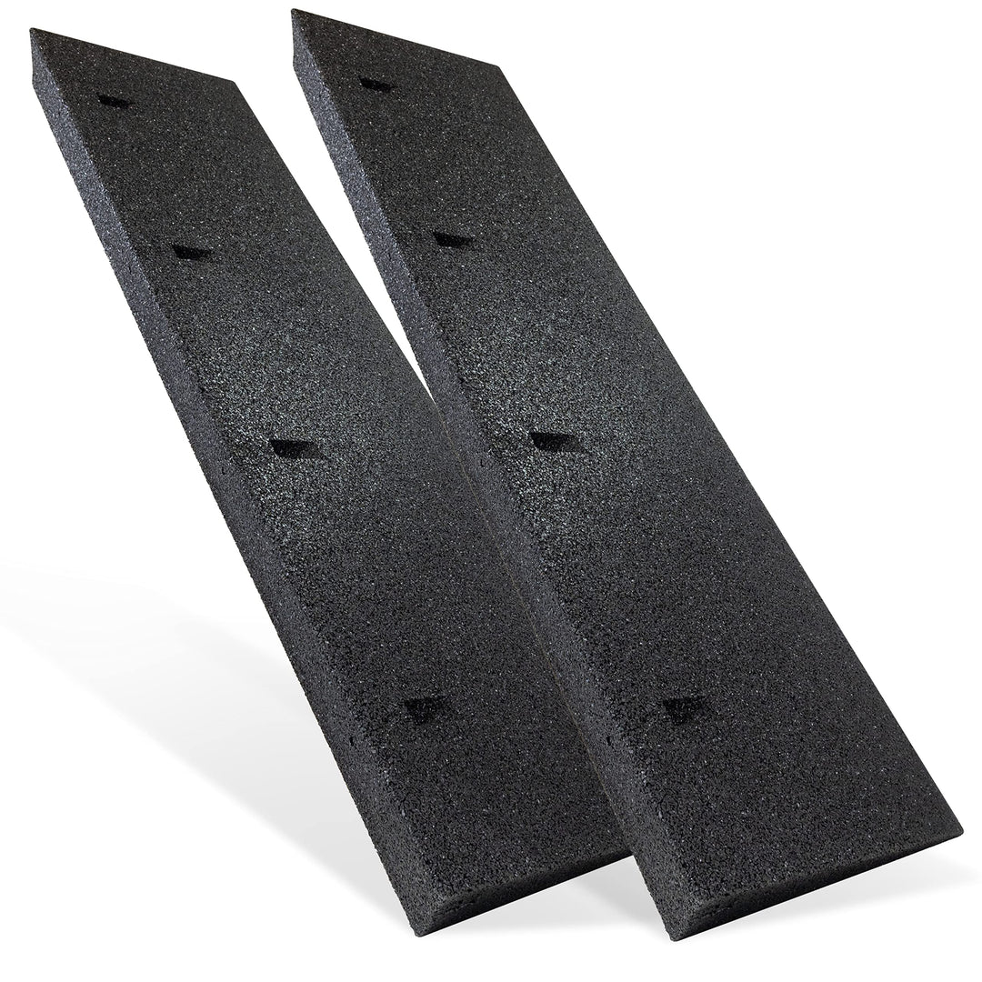 HASKYY Bordsteinrampe Gummi schwarz 2X I Breite: 100 cm I Höhe: 70 mm I Rampe Gummikeil Rollstuhlram