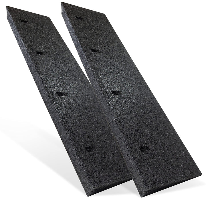 HASKYY Bordsteinrampe Gummi schwarz 2X I Breite: 100 cm I Höhe: 70 mm I Rampe Gummikeil Rollstuhlram