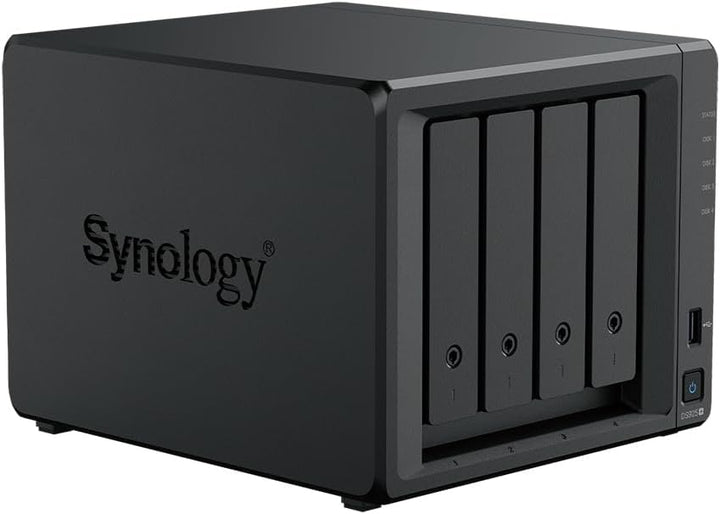 Synology DS925+ NAS-Server-Bundle mit 4 Einschüben (4 GB RAM, vorinstalliert, 48 TB HDD) – 4 x 12 TB