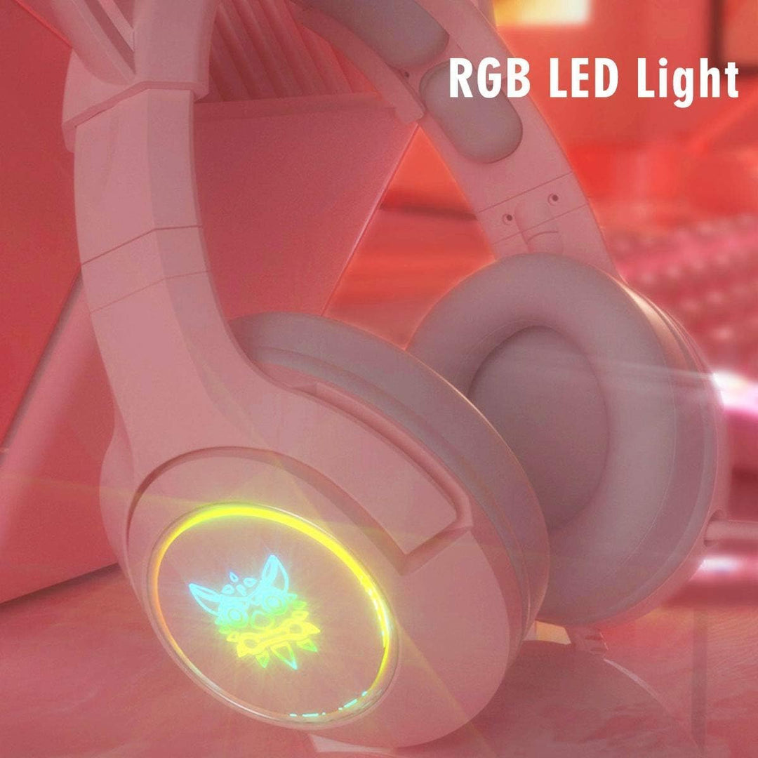 Gaming Headset für PS4,PS5,PC,Xbox One,Gamer Kopfhörer 7.1 Surround Sound Einstellbares Mikrofon,Kab
