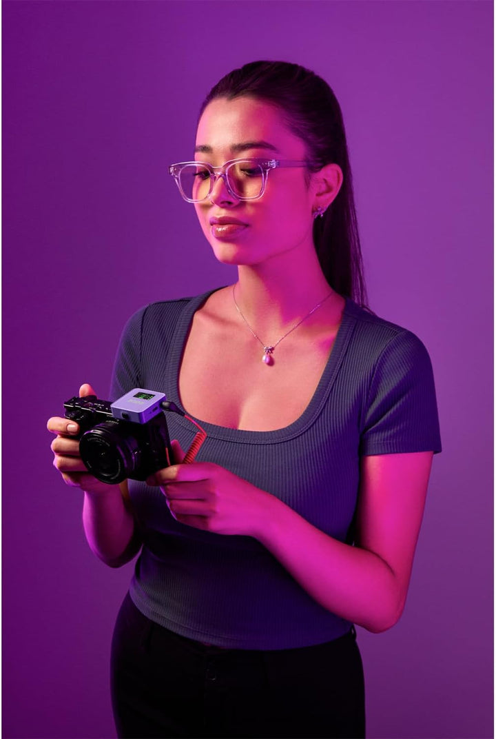 Rode Wireless GO Gen 3 Drahtloses 2-Kanal Mikrofon-Funksystem Lila mit Interview GO Handadapter Lila