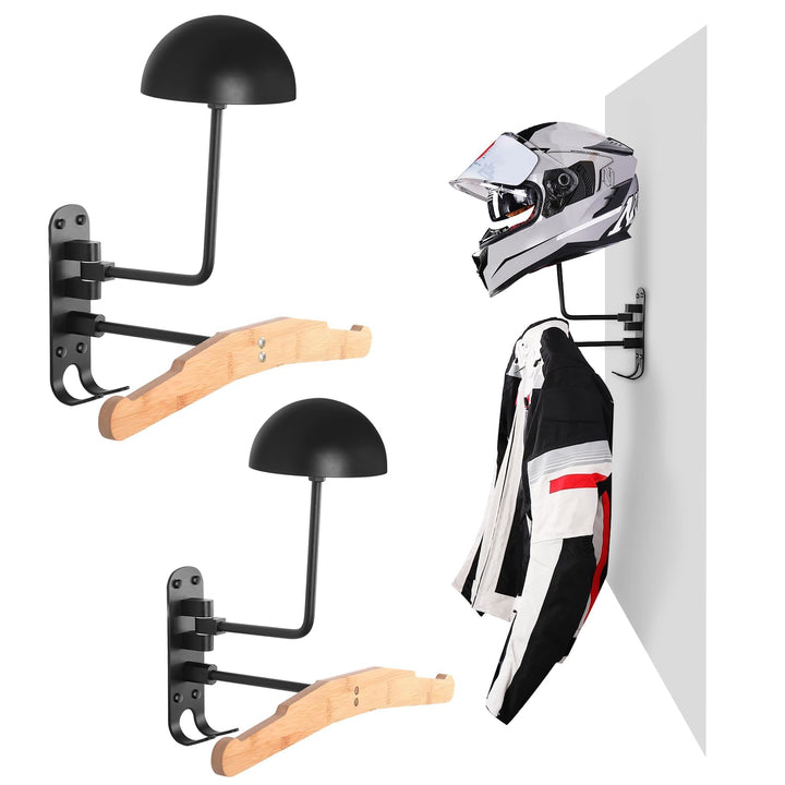 motofans Helmhalterung für Motorrad, Wandmontage, Motorradhelm, Huthalterung, aus Aluminiumlegierung