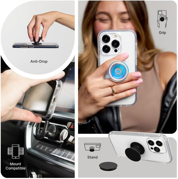 PopSockets: PopGrip - Ausziehbarer Sockel und Griff mit einem Austauschbarem Top für Smartphones und