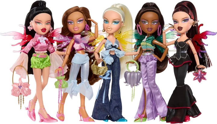 Bratz Fashion Pixiez Lina - Sammelbare Fantasie Puppe mit echter Mode und Accessoires, Flügel verwan