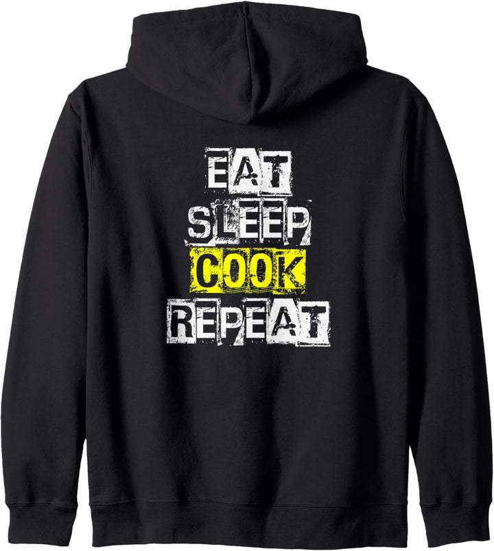 Eat Sleep Cook Repeat - Funny Chef Cooking Gift Kapuzenjacke