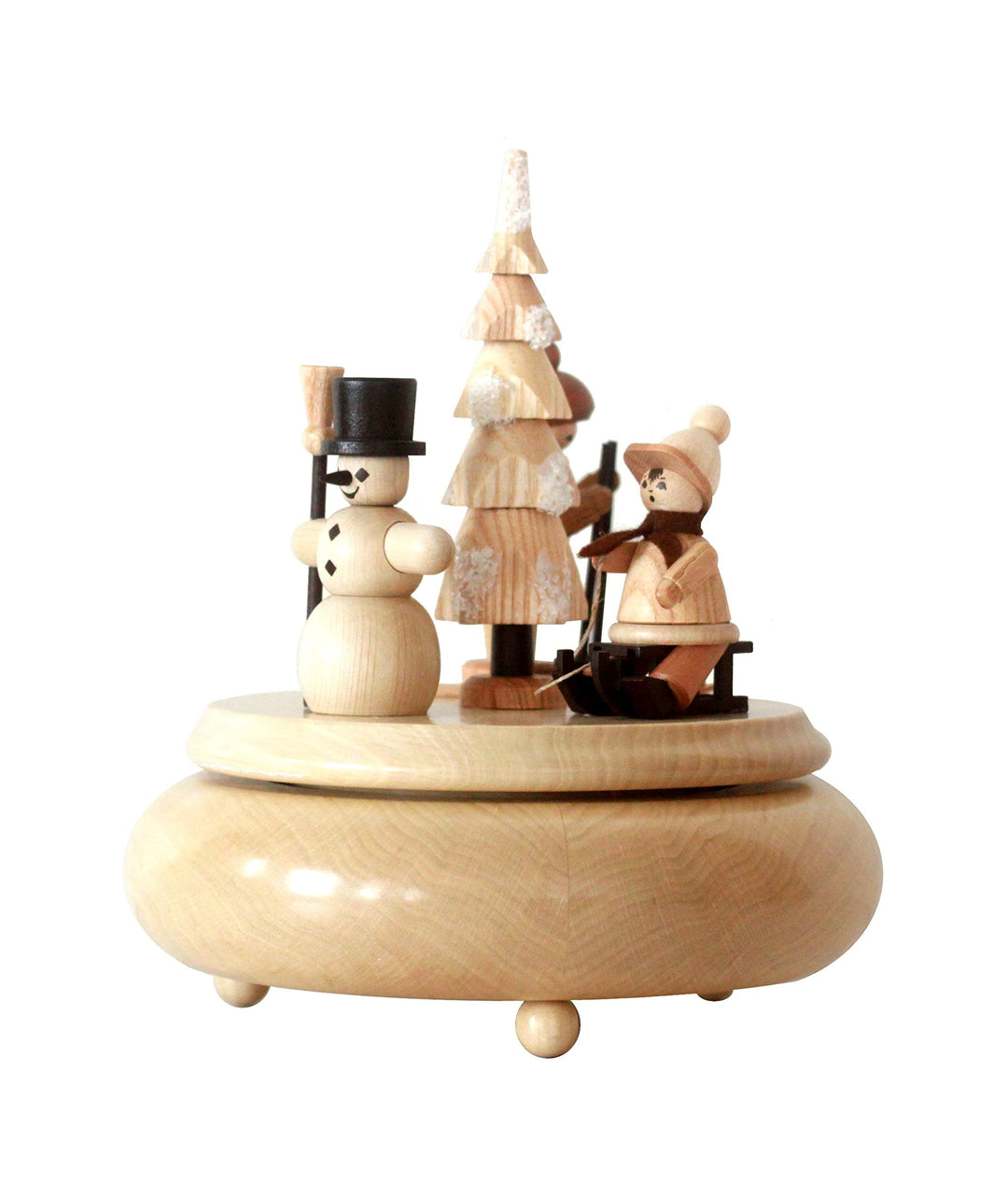 Rudolphs Schatzkiste Spieldose mit Winterfiguren HxBxT 17,5x16x16cm NEU Spieluhr Spielwerk Schnee Fi
