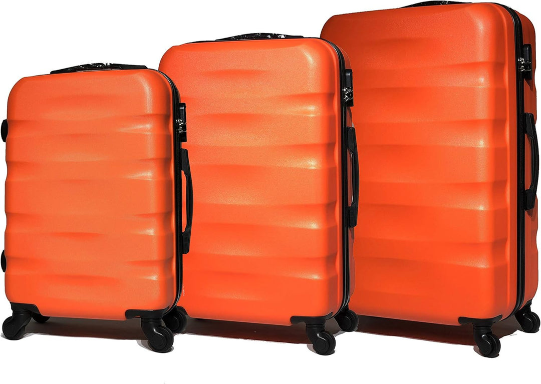 Kabinenkoffer / mittel/gross mit oder ohne Vanity, französische Marke, Orange (5806), Lot de 3 Valis