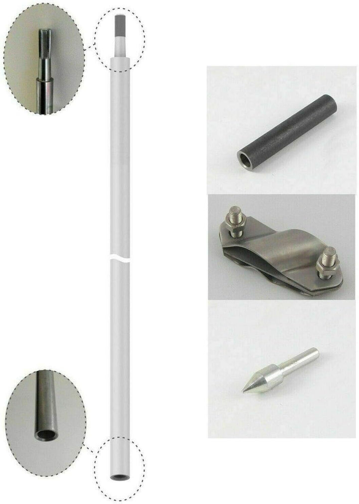 Tiefenerder Erder Erdung Staberder Ø18mm V4A Edelstahl SET 1,5m 3,0m 4,5m 6,0m Zusammensetzung (SET