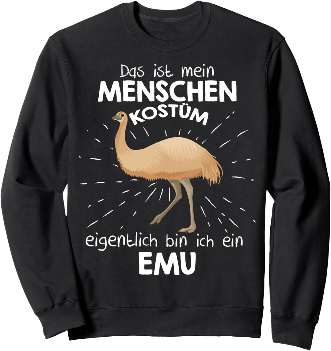 Mein Menschen Kostüm Bin ich ein Emu, Halloween Outfit Sweatshirt