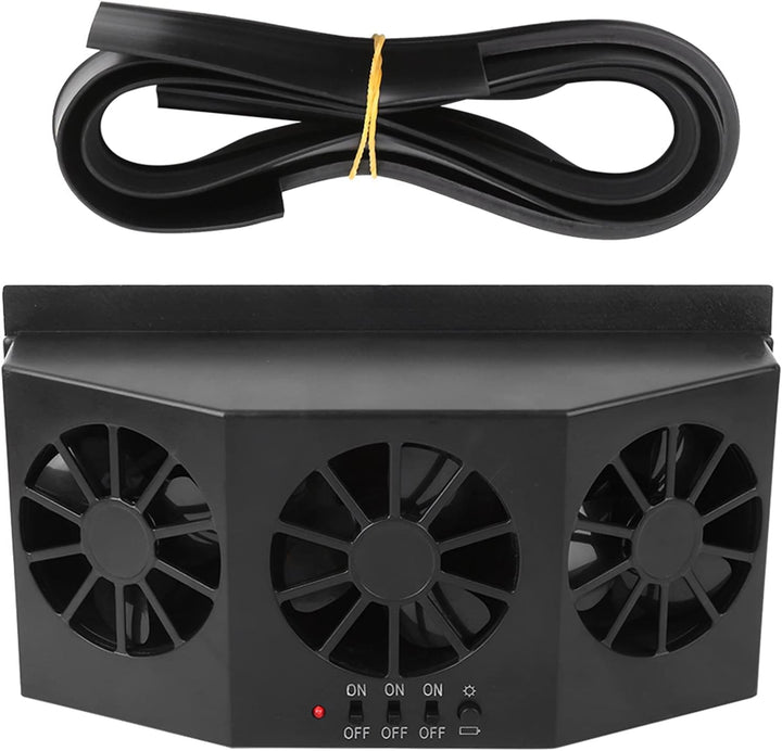 Auto Fanr Powered Heat Window Vent Auto Pet Cooling Fan Ac16 Car Window Fan Schwarz Abs Portabler Po
