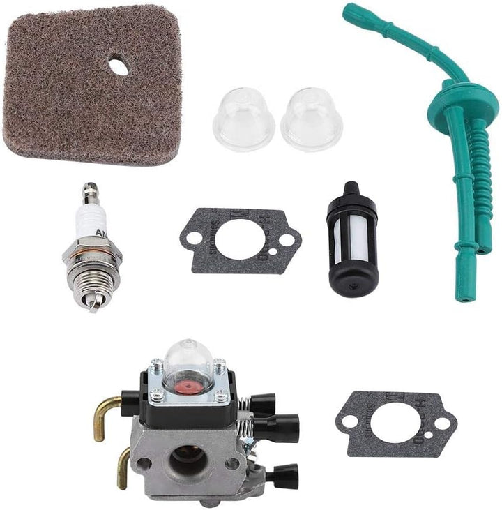 Vergasersatz für STIHL FS55 FS55R FS55RC FS38 KM55 HL45 KM55R Luftfilter Kraftstofftreiber Kit Kerze