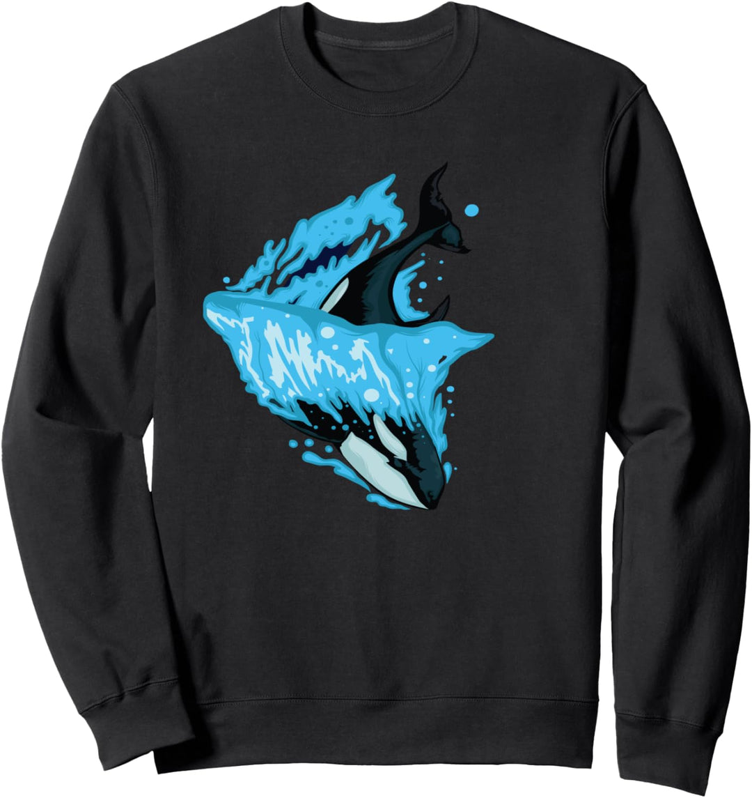 Ocean Orca Wale Geschenk Rettet den Killer Wal Sweatshirt